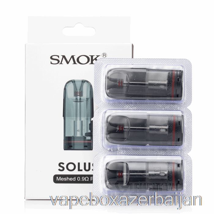 Vape Baku SMOK SOLUS Replacement Pods 0.9ohm Meshed Pods